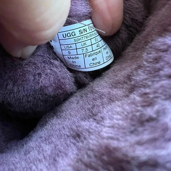 Ugg Classic Short II Metallic Port Shearling Sheepskin Women’s 9 - Picture 12 of 16